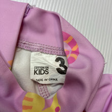 Load image into Gallery viewer, Girls Cotton On, long sleve swim one-piece, seahorses, FUC, size 3,  