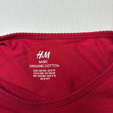 Load image into Gallery viewer, Girls H&amp;M, stretchy organic cotton blend long sleeve top, GUC, size 9-10,  