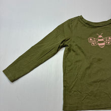 Load image into Gallery viewer, Girls Anko, khaki cotton long sleeve tee / top, EUC, size 3,  