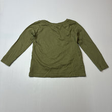 Load image into Gallery viewer, Girls Anko, khaki cotton long sleeve tee / top, EUC, size 3,  