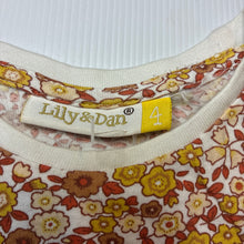 Load image into Gallery viewer, Girls Lily &amp; Dan, floral cotton singlet / tank top, EUC, size 4,  