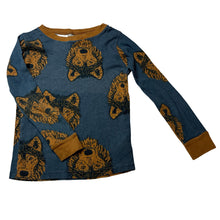 Load image into Gallery viewer, Boys Carters, cotton long sleeve pyjama top, wolves, GUC, size 7,  