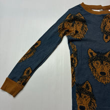 Load image into Gallery viewer, Boys Carters, cotton long sleeve pyjama top, wolves, GUC, size 7,  
