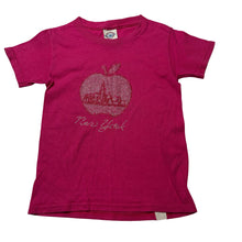 Load image into Gallery viewer, Girls DELTA, pink cotton tee / top, Sz: XS, armpit to armpit: 28.5cm, FUC, size 3-4,  