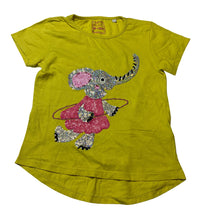 Load image into Gallery viewer, Girls Bluezoo, cotton tee / top, sequin elephant, GUC, size 5-6,  