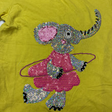 Load image into Gallery viewer, Girls Bluezoo, cotton tee / top, sequin elephant, GUC, size 5-6,  