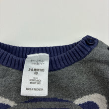 Load image into Gallery viewer, Boys Tiny Little Wonders, knitted cotton lightweight sweater / jumper, FUC, size 00,  