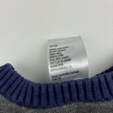 Load image into Gallery viewer, Boys Tiny Little Wonders, knitted cotton lightweight sweater / jumper, FUC, size 00,  