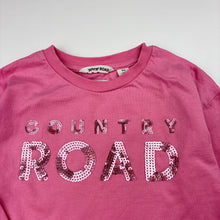 Load image into Gallery viewer, Girls Country Road, cotton long sleeve tee / top, sequins, marks on sleeves, FUC, size 3,  