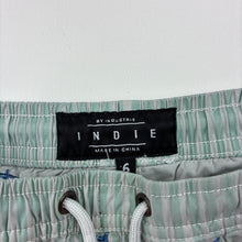 Load image into Gallery viewer, Boys Indie, embroidered board shorts, elasticated, sharks, FUC, size 6,  