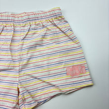 Load image into Gallery viewer, Girls Peppa Pig, striped pyjama shorts, elasticated, EUC, size 4,  