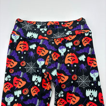 Load image into Gallery viewer, Girls Halloween, soft feel stretchy leggings, Sz: S, W: 25cm unstretched, Inside leg: 39cm, GUC, size 5-7,  