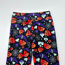 Load image into Gallery viewer, Girls Halloween, soft feel stretchy leggings, Sz: S, W: 25cm unstretched, Inside leg: 39cm, GUC, size 5-7,  
