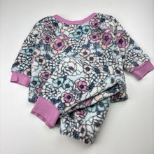 Load image into Gallery viewer, Girls Baby Berry, floral fleece winter pyjamas, FUC, size 1,  