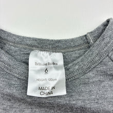 Load image into Gallery viewer, Boys Brilliant Basics, grey marle long sleeve tee / top, GUC, size 6,  