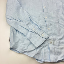 Load image into Gallery viewer, Boys Indie, blue linen long sleeve shirt, GUC, size 10,  