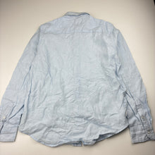 Load image into Gallery viewer, Boys Indie, blue linen long sleeve shirt, GUC, size 10,  