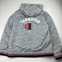 Load image into Gallery viewer, Boys Champion, reversible zip up hooded track top / jacket, no size, armpit to armpit: 44cm, shoulder to cuff: 51cm, FUC, size 10-12,  