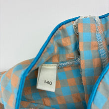 Load image into Gallery viewer, Girls checked, lightweight tunic dress, armpit to armpit: 36cm, GUC, size 7-8, L: 63cm