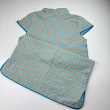 Load image into Gallery viewer, Girls checked, lightweight tunic dress, armpit to armpit: 36cm, GUC, size 7-8, L: 63cm