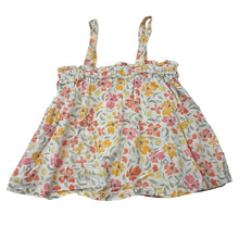 Load image into Gallery viewer, Girls Anko, floral cotton summer top, no size, armpit to armpit: 27cm across unstretched, GUC, size 5-6,  