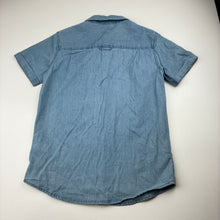 Load image into Gallery viewer, Boys 1964 Denim Co, chambray cotton short sleeve shirt, NEW, size 7,  