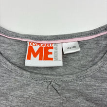 Load image into Gallery viewer, Girls Despicable Me, Minions grey marle tee / top, FUC, size 7-8,  
