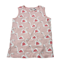 Load image into Gallery viewer, Girls Seed, pink cotton pyjama top, swans, FUC, size 5,  