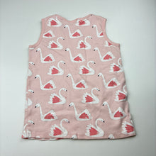 Load image into Gallery viewer, Girls Seed, pink cotton pyjama top, swans, FUC, size 5,  