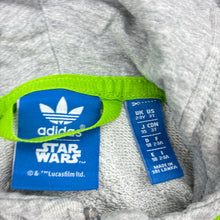 Load image into Gallery viewer, Boys Adidas, Star Wars Yoda zip hoodie sweater, light marks on cuffs, FUC, size 2-3,  