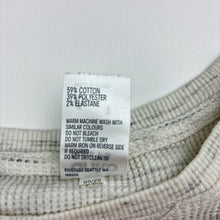 Load image into Gallery viewer, Boys Anko, grey marle waffle long sleeve top, EUC, size 6,  