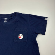 Load image into Gallery viewer, Boys Uniqlo, Nintendo navy cotton tee / top, GUC, size 3-4,  