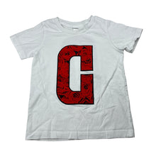 Load image into Gallery viewer, Girls white, cotton tee / top, GUC, size 4,  