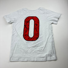 Load image into Gallery viewer, Girls white, cotton tee / top, GUC, size 4,  