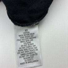 Load image into Gallery viewer, Girls RUN DMC, black cotton tee / top, EUC, size 12,  