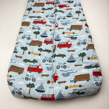 Load image into Gallery viewer, Boys Cotton On, 3.0 Tog cotton lined sleeping bag, L: 77cm, GUC, size 0-2,  