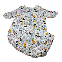 Load image into Gallery viewer, Unisex Disney, thick wadded cotton sleeping bag, light mark at neck, FUC, size 0,  