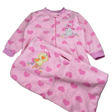 Load image into Gallery viewer, Girls Target, fleece travel sleeping bag, chick &amp; rabbit, EUC, size 2,  