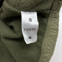Load image into Gallery viewer, Girls Target, fleece lined lightweight khaki jacket / coat, mark on front, FUC, size 10,  
