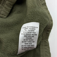 Load image into Gallery viewer, Girls Target, fleece lined lightweight khaki jacket / coat, mark on front, FUC, size 10,  