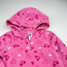 Load image into Gallery viewer, Girls H&amp;T, pink fleece hoodie sweater, GUC, size 4,  