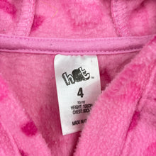 Load image into Gallery viewer, Girls H&amp;T, pink fleece hoodie sweater, GUC, size 4,  