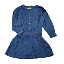 Load image into Gallery viewer, Girls Lily &amp; Dan, lightweight cotton long sleeve dress, EUC, size 4, L: 55cm