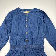 Load image into Gallery viewer, Girls Lily &amp; Dan, lightweight cotton long sleeve dress, EUC, size 4, L: 55cm