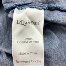 Load image into Gallery viewer, Girls Lily &amp; Dan, lightweight cotton long sleeve dress, EUC, size 4, L: 55cm