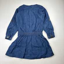 Load image into Gallery viewer, Girls Lily &amp; Dan, lightweight cotton long sleeve dress, EUC, size 4, L: 55cm