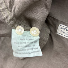 Load image into Gallery viewer, Boys The Academy Brand, khaki linen long sleeve shirt, small light marks, FUC, size 12,  