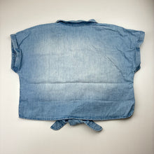 Load image into Gallery viewer, Girls Target, chambray cotton tie front shirt, FUC, size 12,  