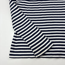 Load image into Gallery viewer, Girls Uniqlo, ribbed navy stripe long sleeve top, FUC, size 12,  