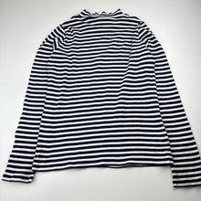 Load image into Gallery viewer, Girls Uniqlo, ribbed navy stripe long sleeve top, FUC, size 12,  
